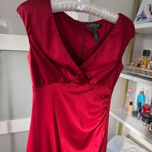 Red dress for party or holiday